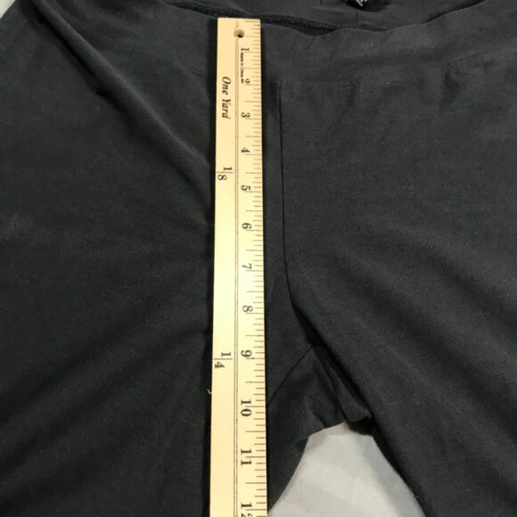 Eileen Fisher Pants Womens Large Black Stretch Straight Leg Casual Trousers - Picture 7 of 9